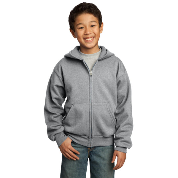 Youth Core Fleece Full Zip Hooded Sweatshirt Thumbnail