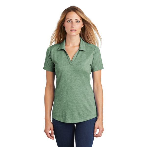 ® Ladies PosiCharge ® Tri Blend Wicking Polo Thumbnail